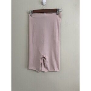 Spanx Women Shaper Shorts Hi Waist Mid Thigh Thinstincts Shaping Beige Size L